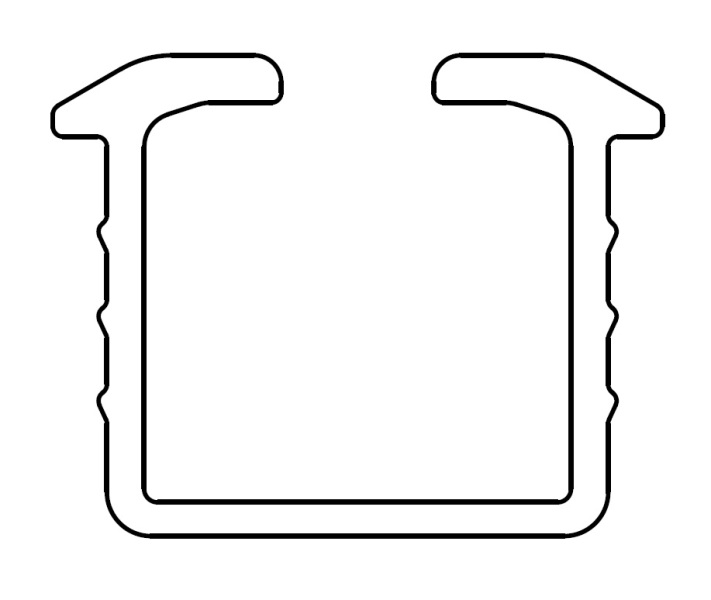 FM309 Направляющая универсальная, врезной монтаж, серебро, L=3000мм, FIRMAX.. Рис. 2