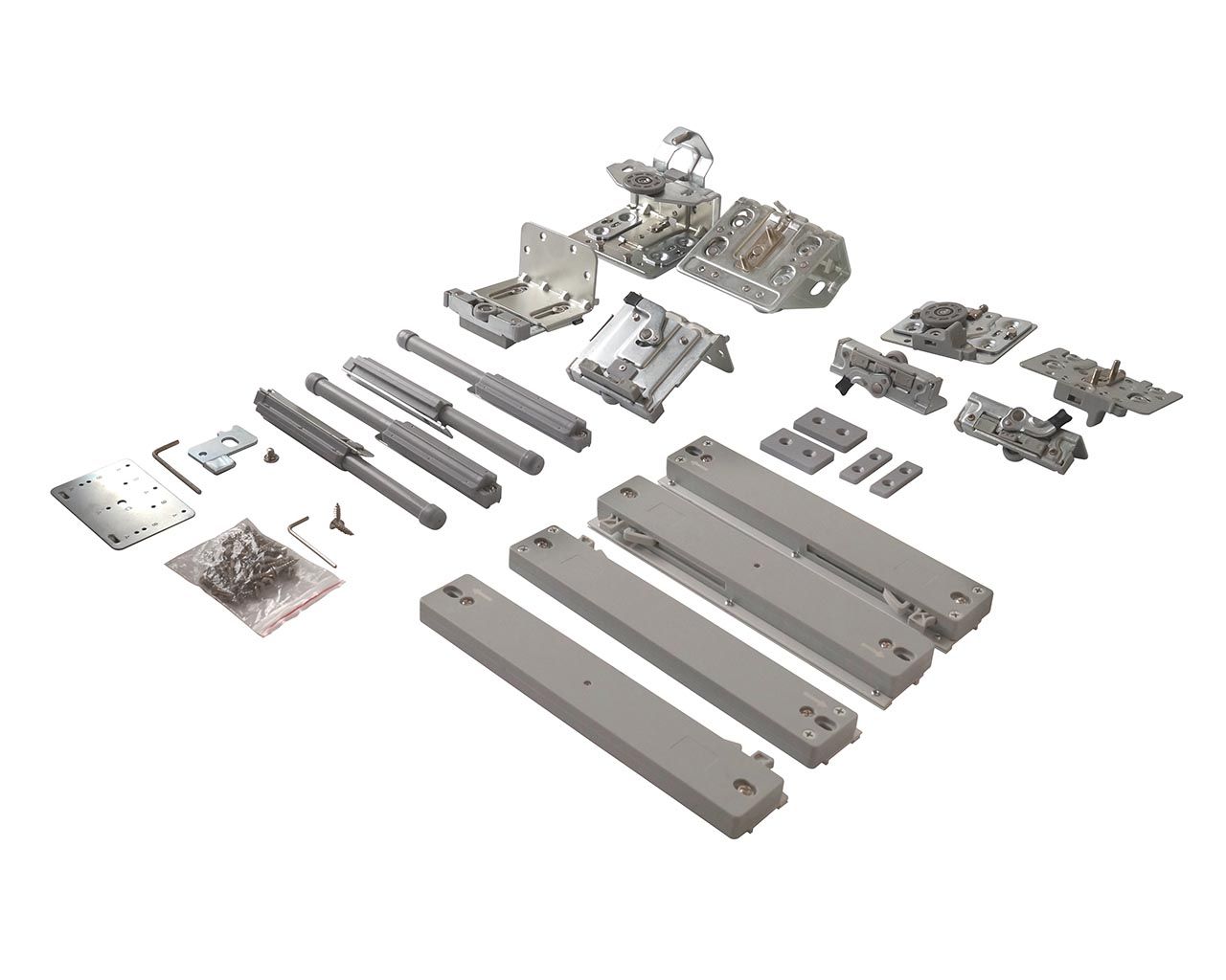 FM509 Комплект накладных роликов и доводчиков на 2 двери, FIRMAX.. Рис. 1 FM509 Комплект накладных роликов и доводчиков на 2 двери, FIRMAX.. Рис. 1