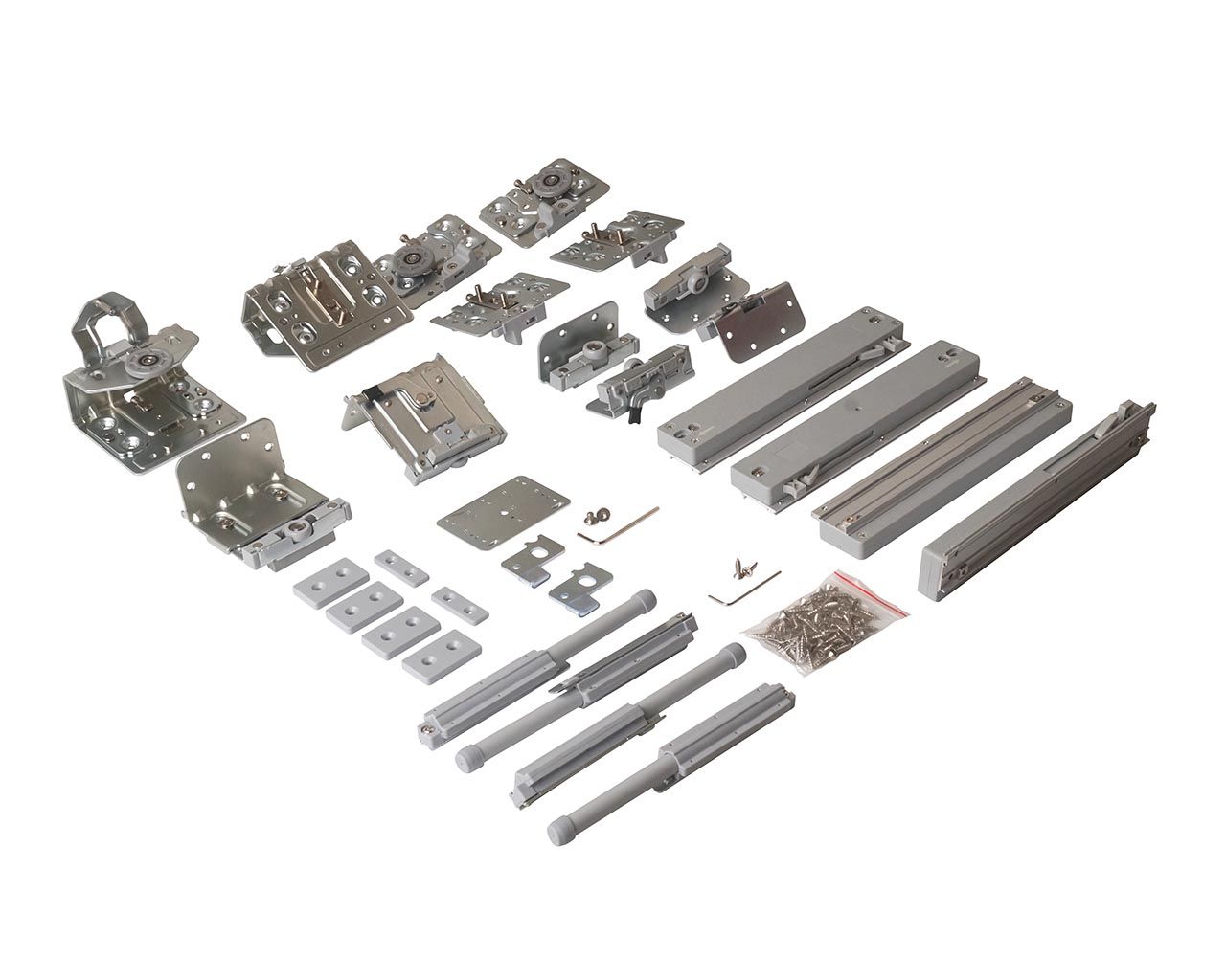 FM509 Комплект накладных роликов и доводчиков на 3 двери, FIRMAX.. Рис. 1 FM509 Комплект накладных роликов и доводчиков на 3 двери, FIRMAX.. Рис. 1