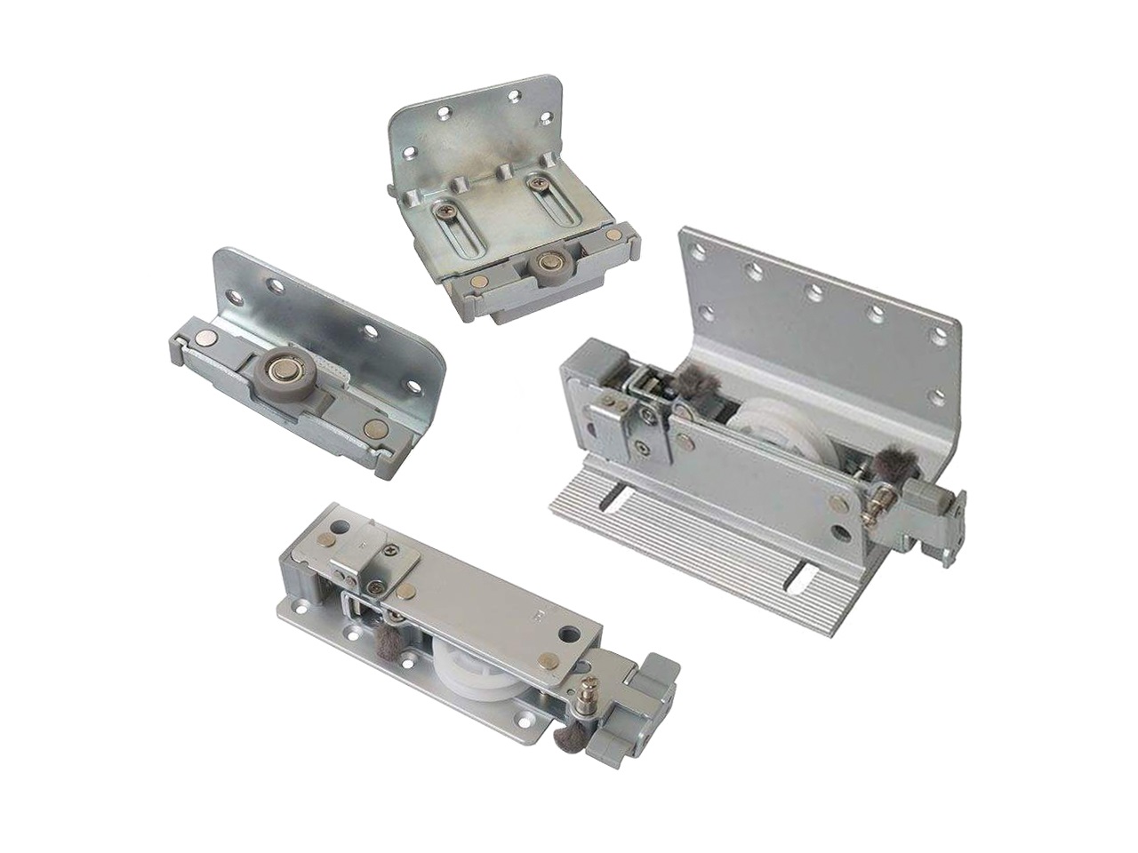 FM602 Комплект накладных роликов и доводчиков на 2 двери, FIRMAX.