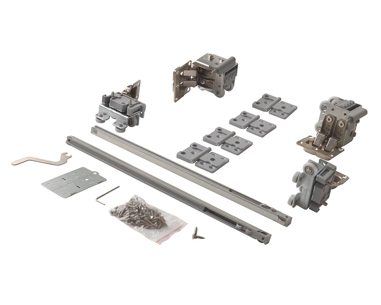 FM902 Комплект роликов и доводчиков на 1 складную дверь, FIRMAX.