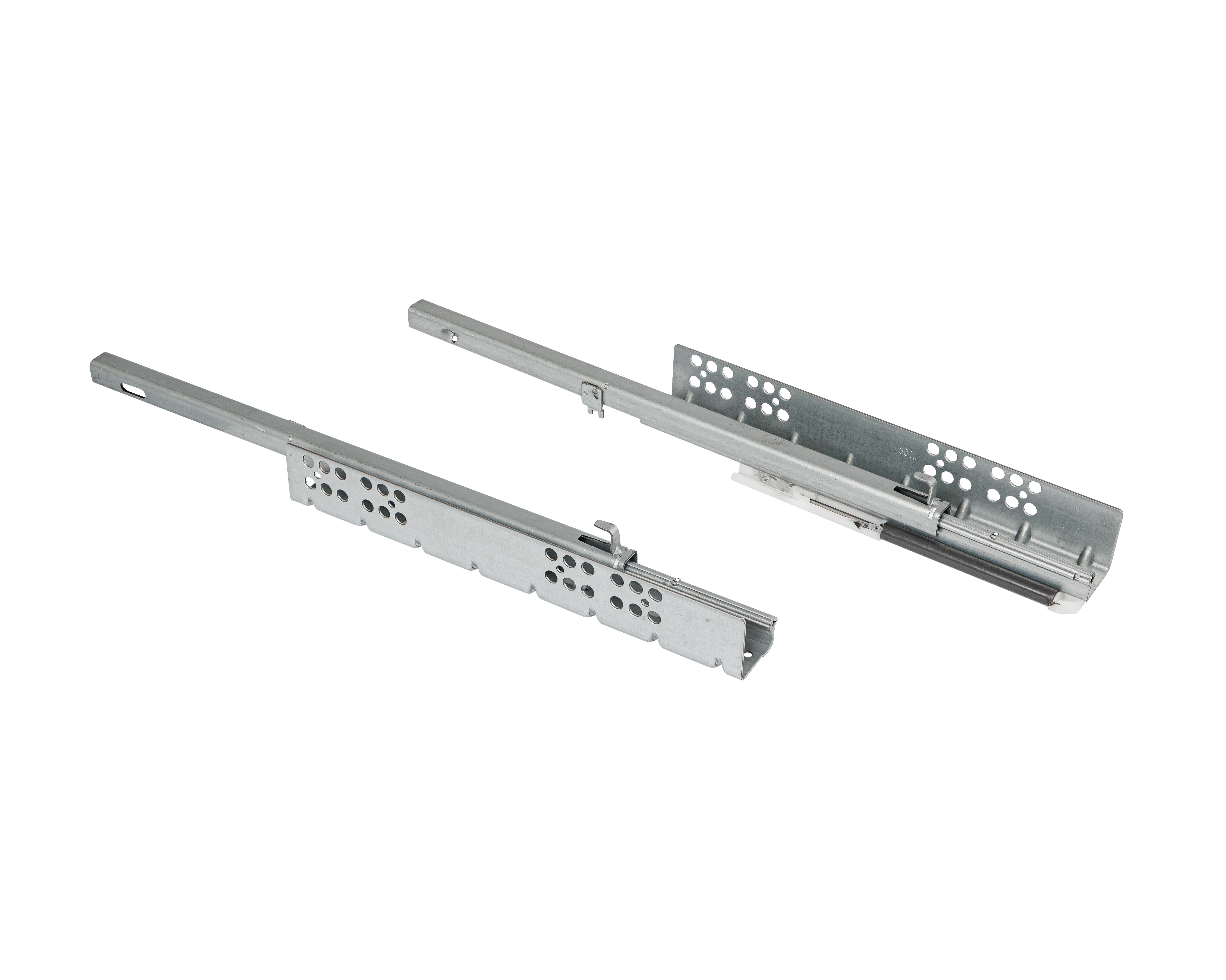 Комплект направляющих скрытого монтажа Firmax Ecomotion  L=300мм, частичного выдвижения с доводчиком, для ЛДСП 16мм. Рис. 1