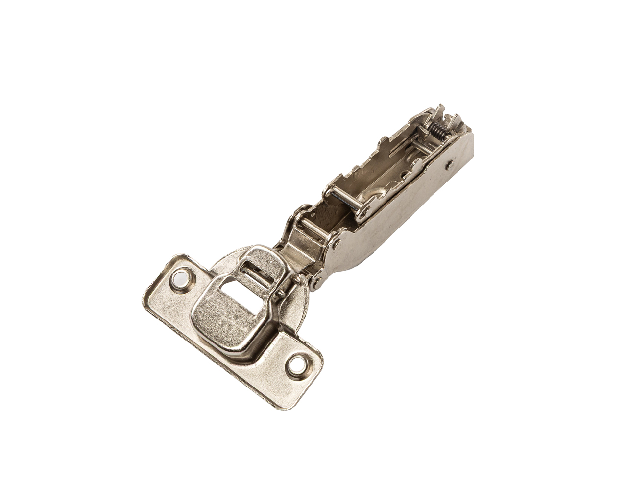 Петля для тонких (10-20мм) накладных дверей Firmax Advanced PLUS, Anyway Click-On, без пружины, угол открывания 110°, 48мм. Рис. 1