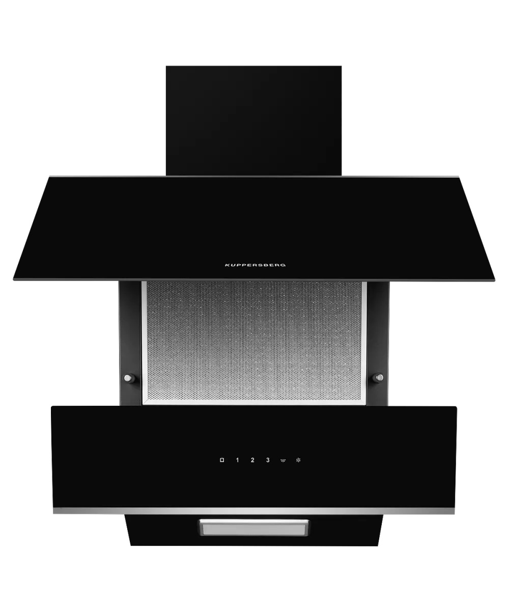 F 600 BX Вытяжка наклонная, черная с элементами нержавейки. Рис. 3 F 600 BX Вытяжка наклонная, черная с элементами нержавейки. Рис. 3