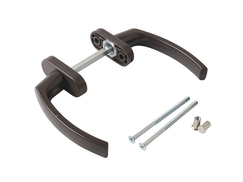 Гарнитур для балконной двери Internika серии NEPTUN, RAL 8019. Рис. 1