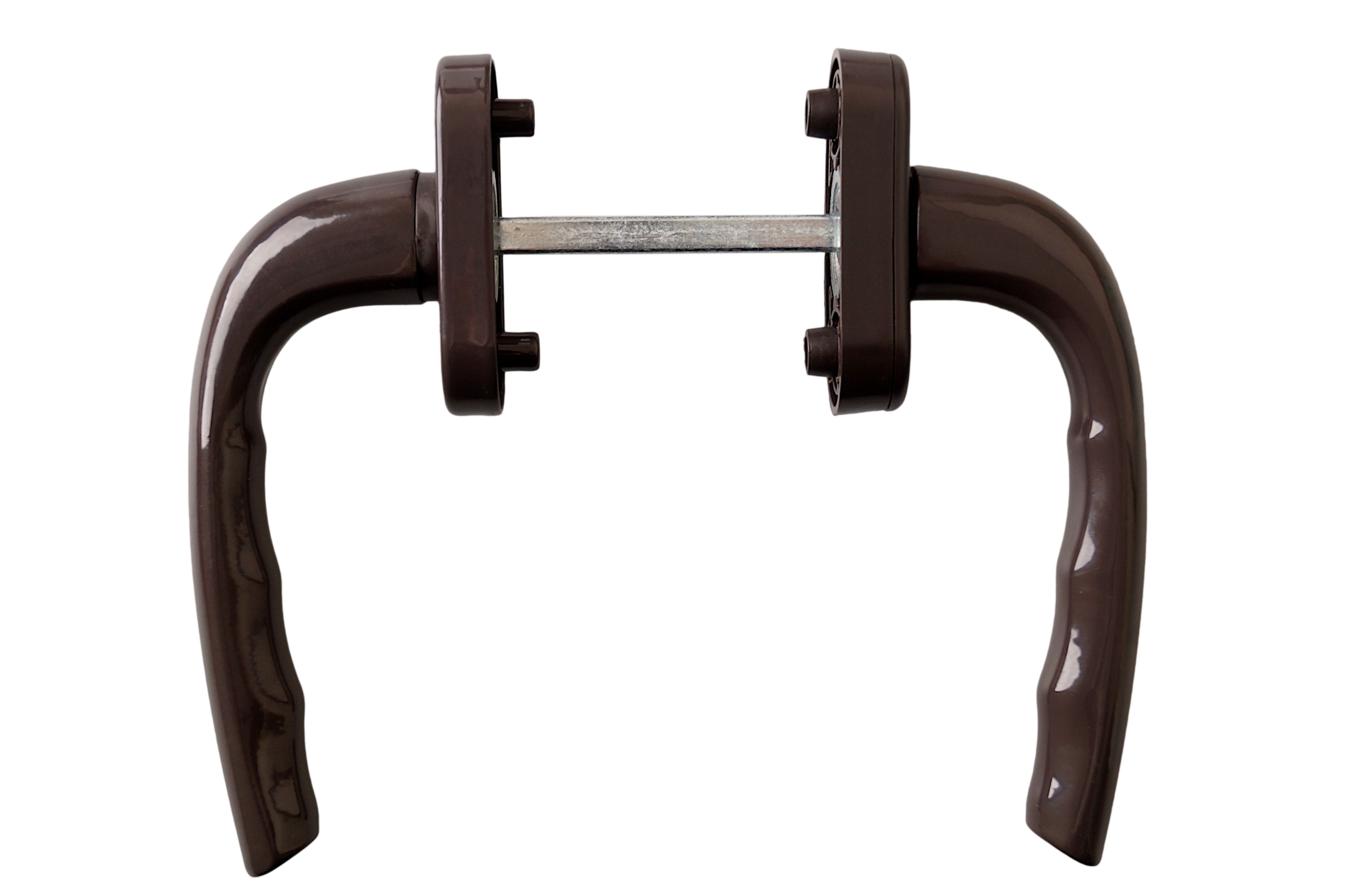 Гарнитур для балконной двери алюминиевый коричневый RAL8019. Рис. 2