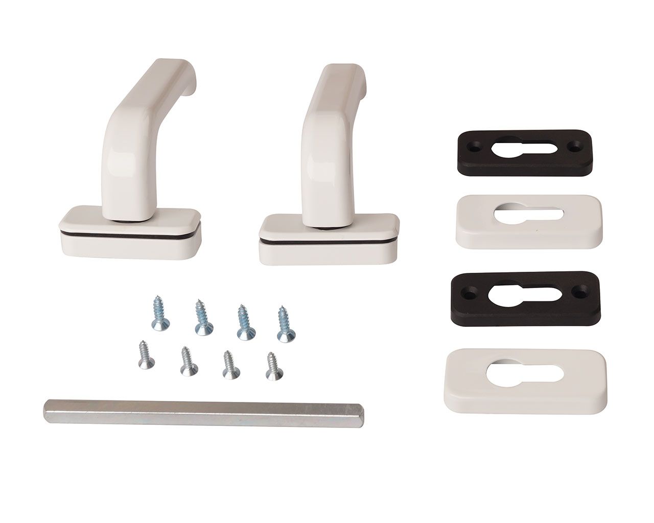 Гарнитур нажимной раздельный Elementis 31.5/PZ/8 (штифт 140мм+1пара роз.) белый. Рис. 2