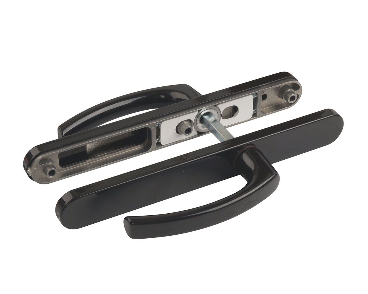 Гарнитур нажимной FKS подпружиненный, со сплошной накладкой (30мм) 67-72 мм, без отверстия под ПЦ, с закрытыми винтами , Черный. Рис. 3