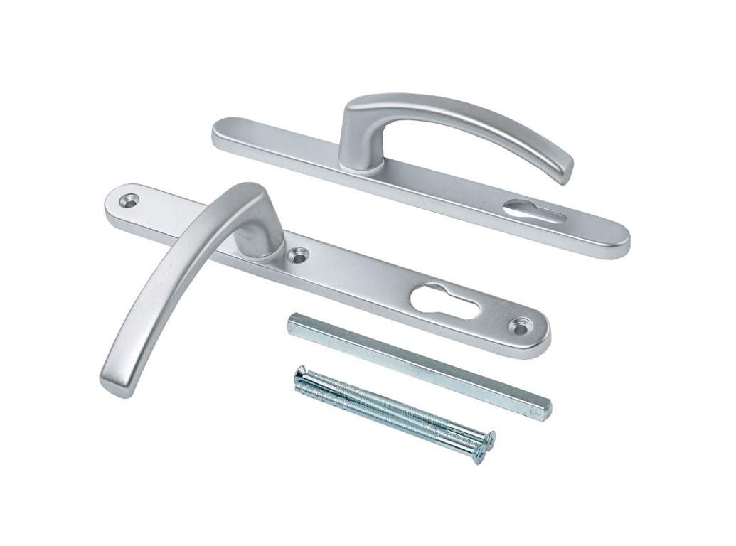 Гарнитур нажимной FKS со сплошной накладкой 26/92 подпружиненный, F1 серебр.. Рис. 1