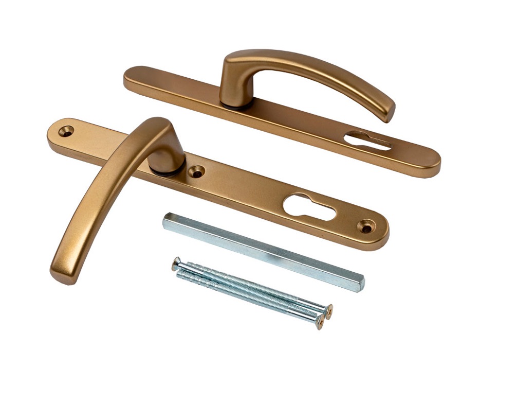 Гарнитур нажимной FKS со сплошной накладкой 26/92 подпружиненный, F4 Бронза. Рис. 1