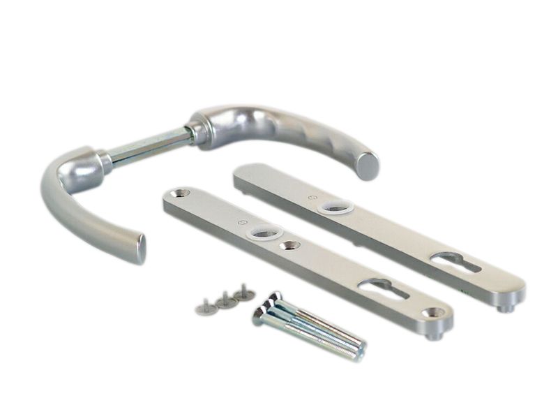 Гарнитур нажимной HOPPE Tokyo со сплошной накладкой (24 мм 58-63мм ), Серебристый F1. Рис. 1 Гарнитур нажимной HOPPE Tokyo со сплошной накладкой (24 мм 58-63мм ), Серебристый F1. Рис. 1