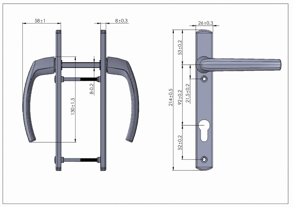 Гарнитур нажимной Maxbar FILIZ, 26/92 Шампань F02. Рис. 3 Гарнитур нажимной Maxbar FILIZ, 26/92 Шампань F02. Рис. 3