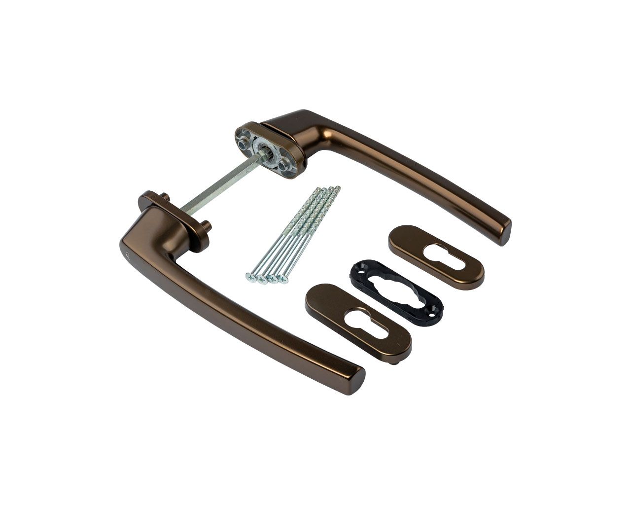 Гарнитур нажимной RotoLine Patio, 200 мм, штифт 135, средняя бронза. Рис. 1