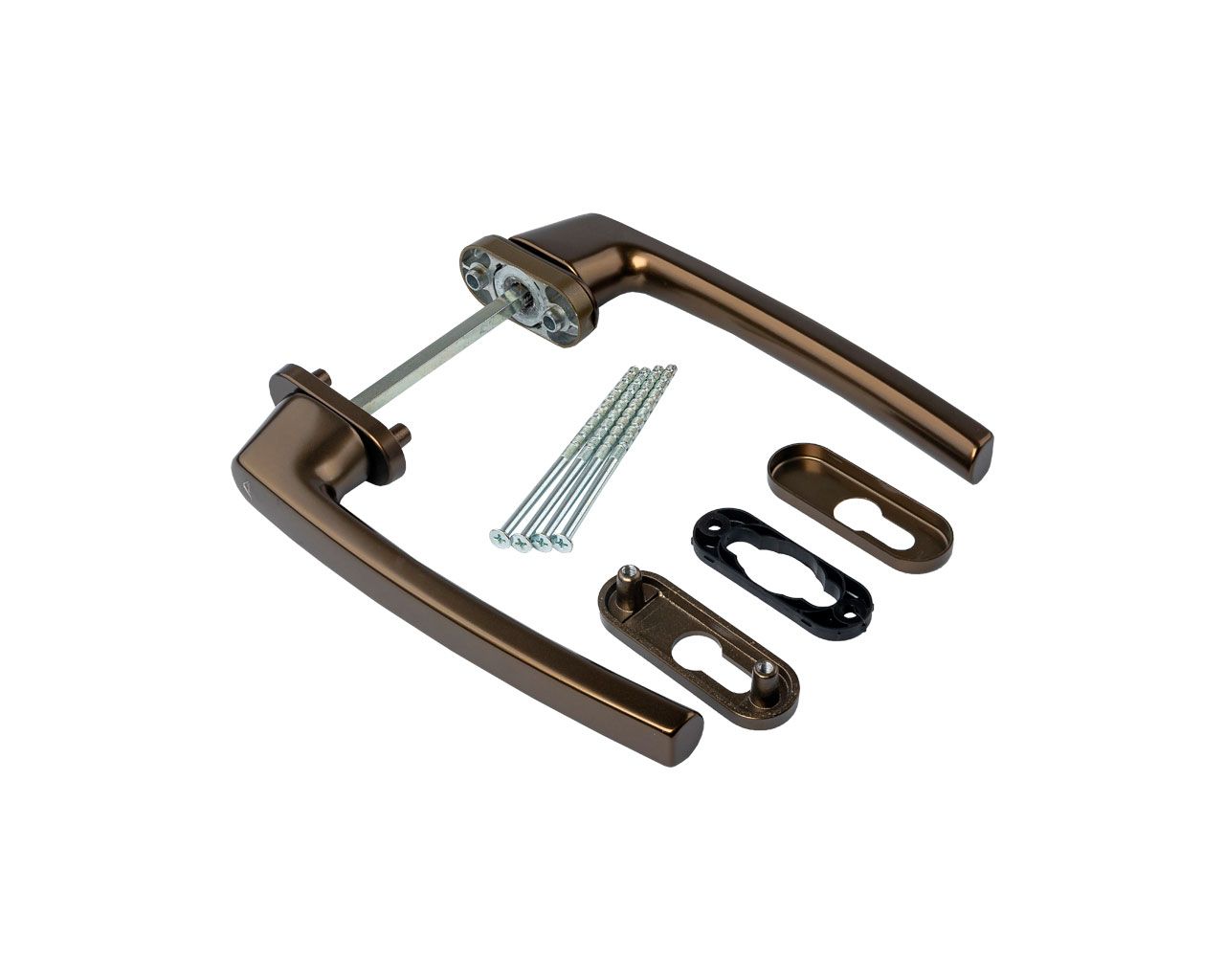 Гарнитур нажимной RotoLine Patio, 200 мм, штифт 135, средняя бронза. Рис. 2