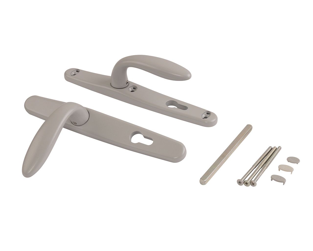 Гарнитур нажимной Stublina, 36/85 Серый RAL9006. Рис. 1