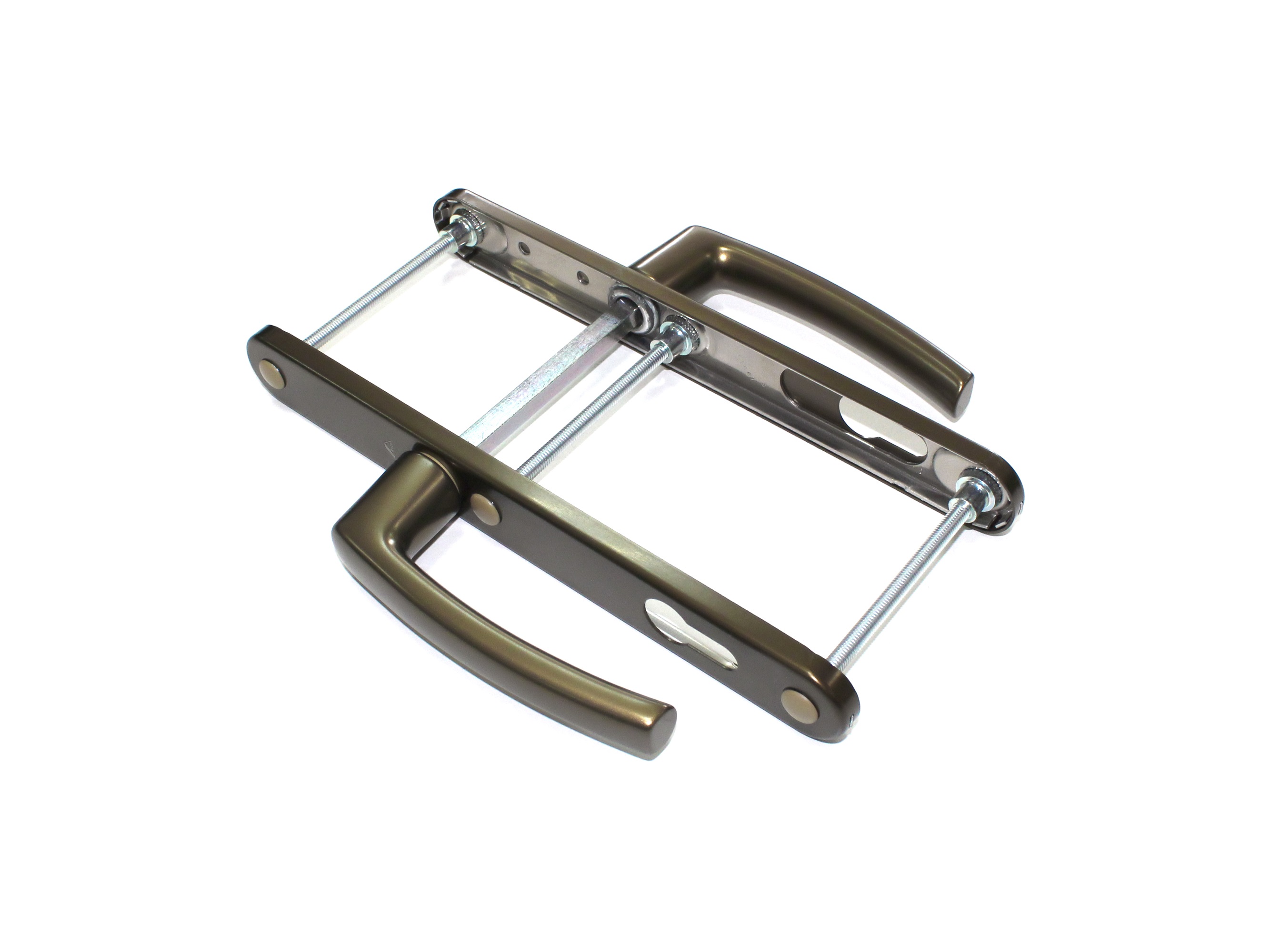 Гарнитур нажимной металлический 245/30/92/8 56-70 мм. Средняя бронза R053 (гарнитур 2 части + штифт + 2 винта). Рис. 2 Гарнитур нажимной металлический 245/30/92/8 56-70 мм. Средняя бронза R053 (гарнитур 2 части + штифт + 2 винта). Рис. 2