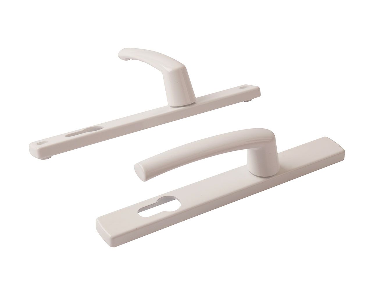 Гарнитур нажимной подпружиненный Basak с квадратной накладкой, 26/85 Белый RAL9016. Рис. 3