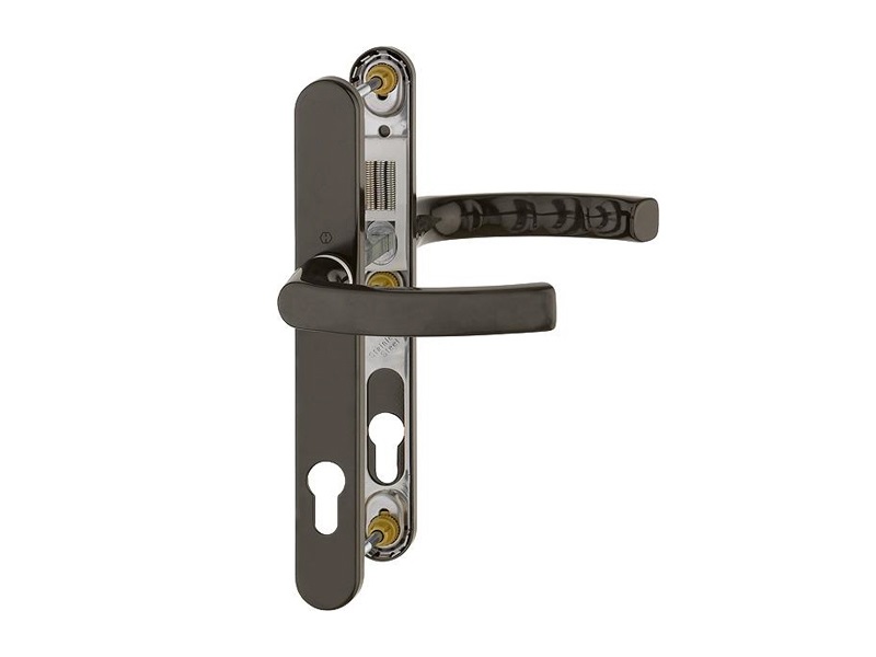 Гарнитур нажимной подпружиненный HOPPE Liege со сплошной накладкой (30/57-62), Коричневый F8707. Рис. 1 Гарнитур нажимной подпружиненный HOPPE Liege со сплошной накладкой (30/57-62), Коричневый F8707. Рис. 1