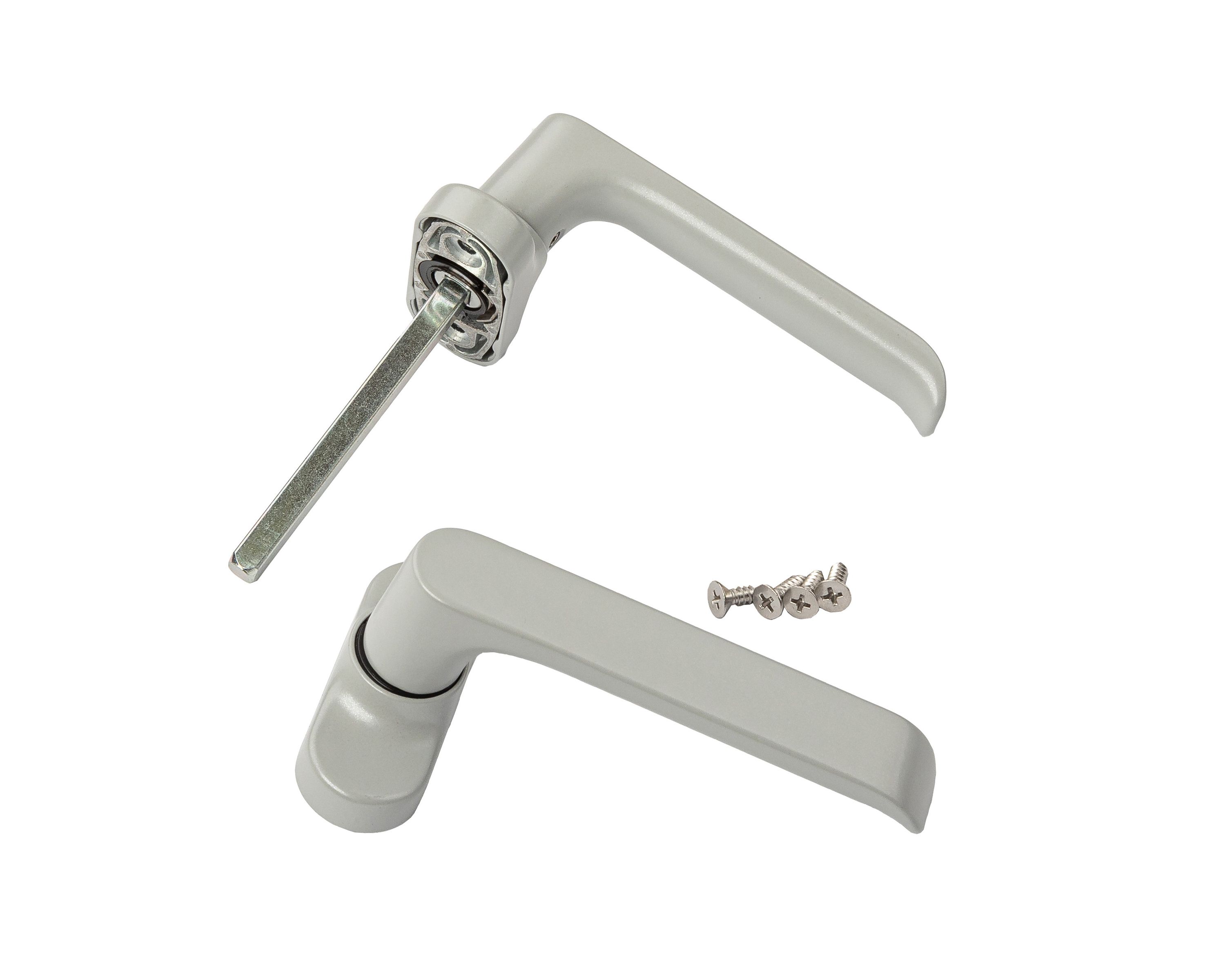 Гарнитур нажимной раздельный Stublina 30мм, 50 -60 мм Серый RAL 9006. Рис. 2