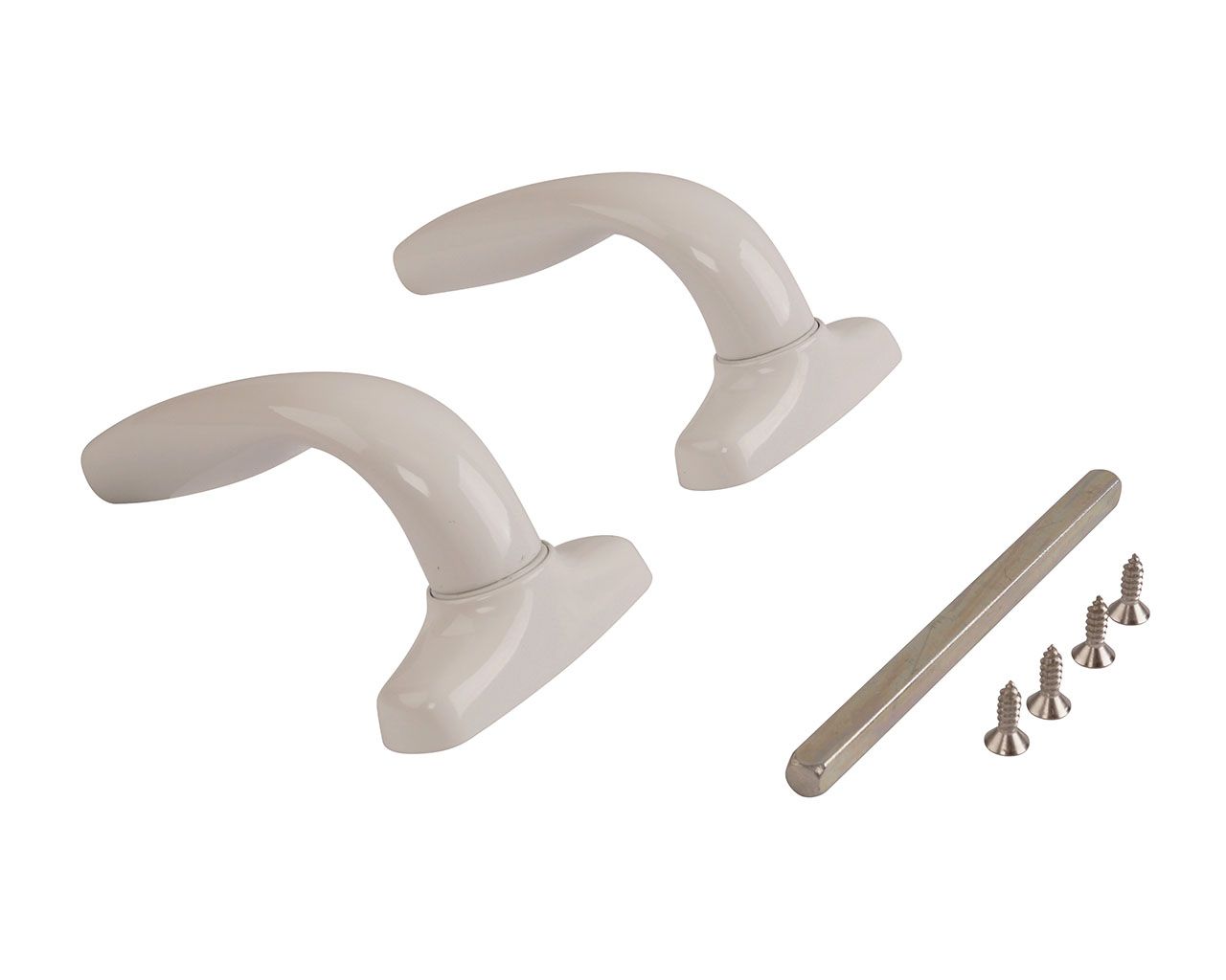 Гарнитур нажимной раздельный Stublina 32/8 (длина штифта 160 мм для профиля 60-80 мм), Белый RAL9016. Рис. 3 Гарнитур нажимной раздельный Stublina 32/8 (длина штифта 160 мм для профиля 60-80 мм), Белый RAL9016. Рис. 3