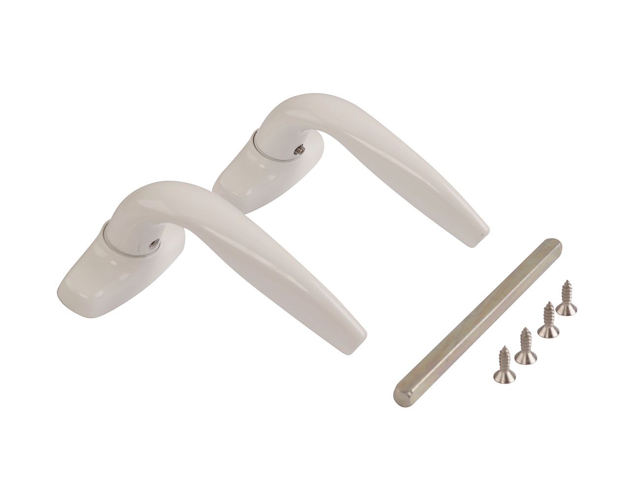 Гарнитур нажимной раздельный Stublina 32/8 (длина штифта 160 мм для профиля 60-80 мм), Белый RAL9016. Рис. 2 Гарнитур нажимной раздельный Stublina 32/8 (длина штифта 160 мм для профиля 60-80 мм), Белый RAL9016. Рис. 2