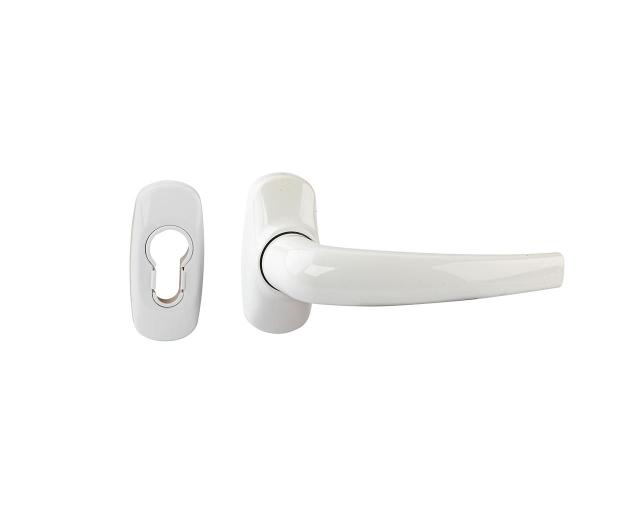 Гарнитур нажимной раздельный с подпружиниванием Garnet 32/PZ/8 штифт 140мм, белый RAL9016. Рис. 2 Гарнитур нажимной раздельный с подпружиниванием Garnet 32/PZ/8 штифт 140мм, белый RAL9016. Рис. 2