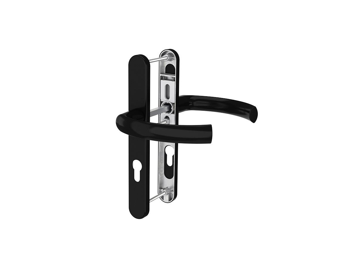 Гарнитур нажимной с овальной накладкой JOWISZ-109, PZ/92/32/245, Черный. Рис. 1