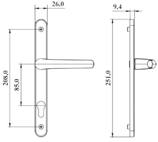 Гарнитур нажимной с подпружиниванием 26/85 Hermes Бронза F4. Рис. 1 Гарнитур нажимной с подпружиниванием 26/85 Hermes Бронза F4. Рис. 1