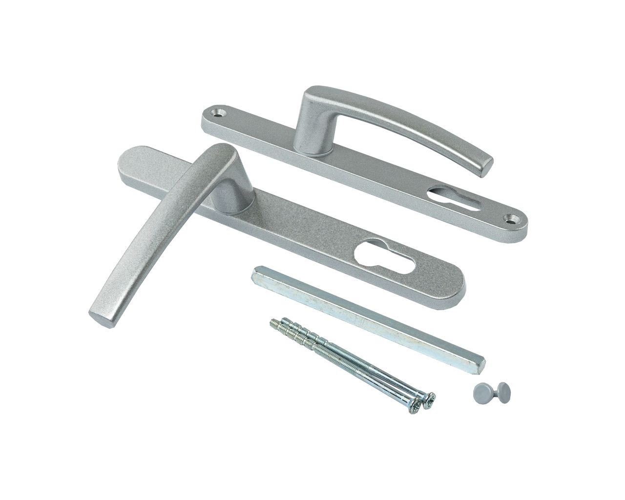 Гарнитур нажимной с подпружиниванием Mezut 25/85 (2 винта) серебр.. Рис. 1