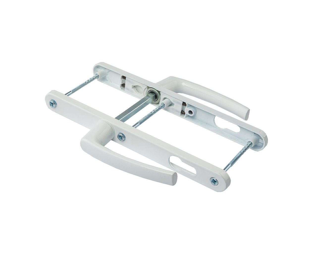 Гарнитур нажимной с подпружиниванием Mezut 25/92 (3 винта) белый RAL9016. Рис. 2