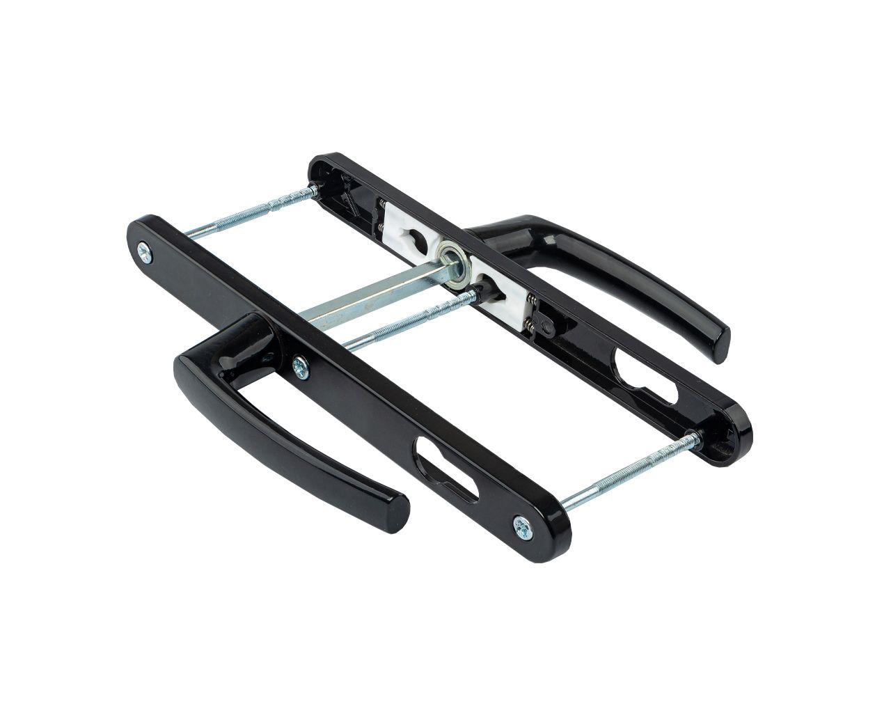 Гарнитур нажимной с подпружиниванием Mezut 25/92 (3 винта) чёрный RAL9005. Рис. 2 Гарнитур нажимной с подпружиниванием Mezut 25/92 (3 винта) чёрный RAL9005. Рис. 2