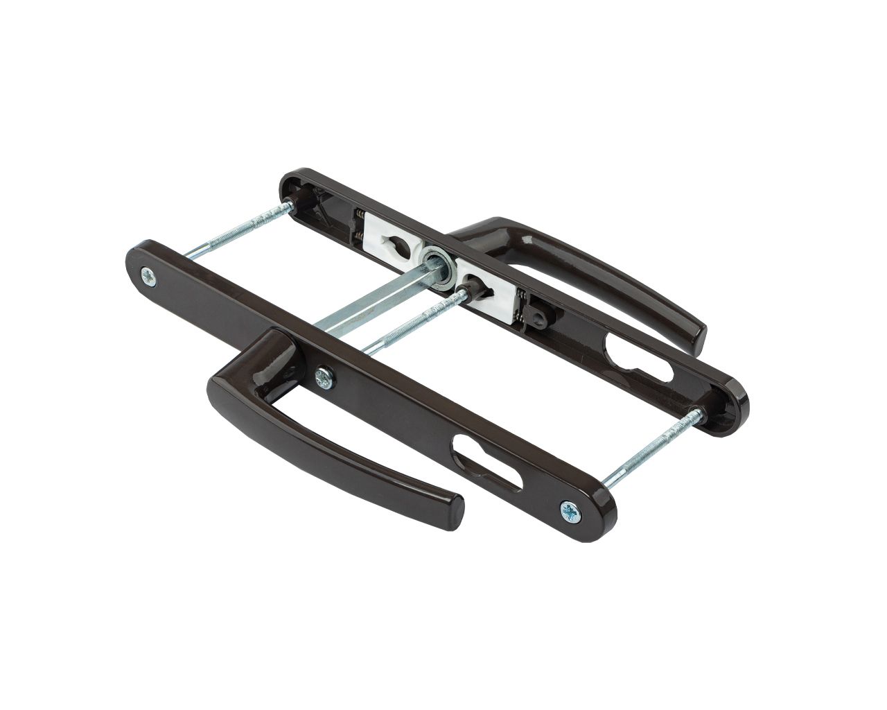 Гарнитур нажимной с подпружиниванием Mezut 25/92 (3 винта) корич. RAL8019. Рис. 2 Гарнитур нажимной с подпружиниванием Mezut 25/92 (3 винта) корич. RAL8019. Рис. 2