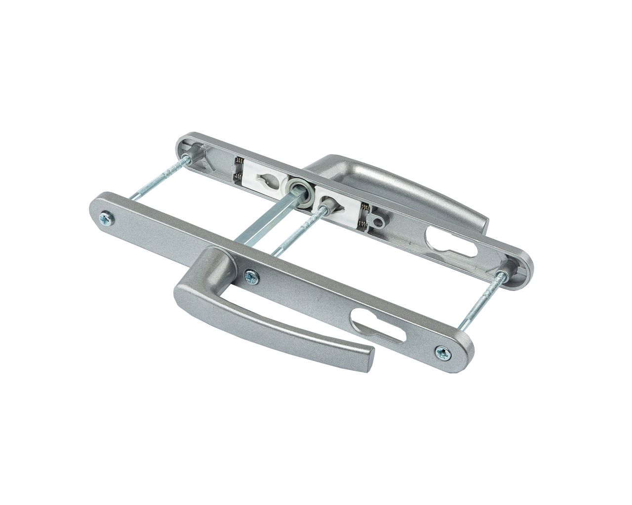 Гарнитур нажимной с подпружиниванием Mezut 25/92 (3 винта) серебр.. Рис. 2