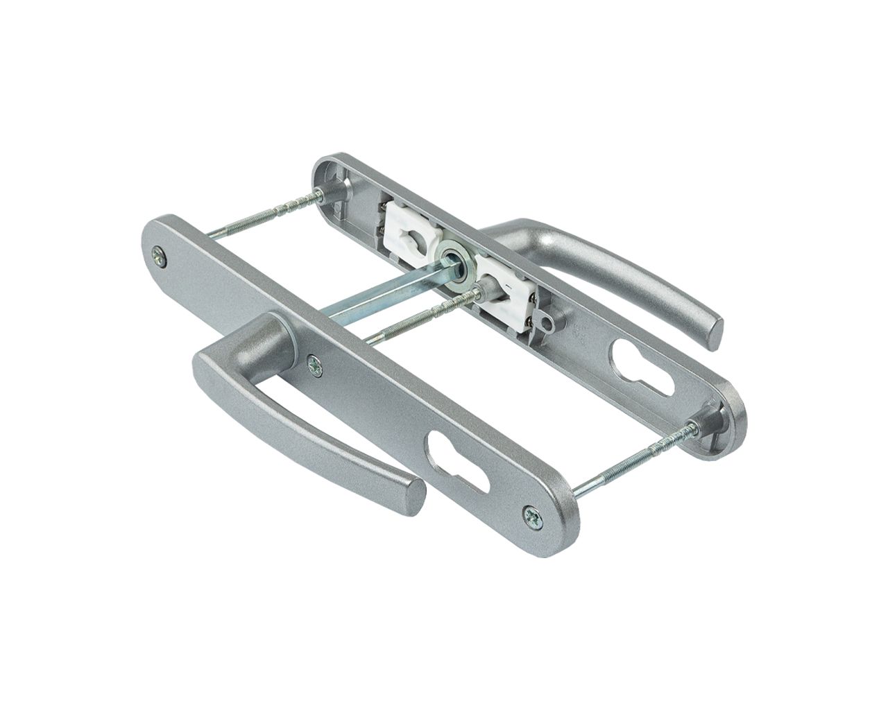 Гарнитур нажимной с подпружиниванием Mezut 35/92 (3 винта) серебр.. Рис. 3