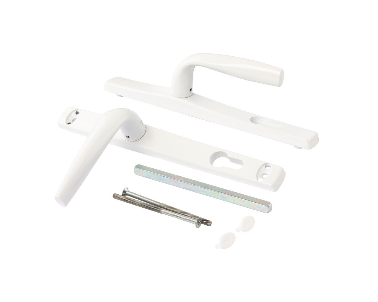 Гарнитур нажимной со сплошной накладкой Stublina 25/92/8, Белый RAL9016. Рис. 1 Гарнитур нажимной со сплошной накладкой Stublina 25/92/8, Белый RAL9016. Рис. 1