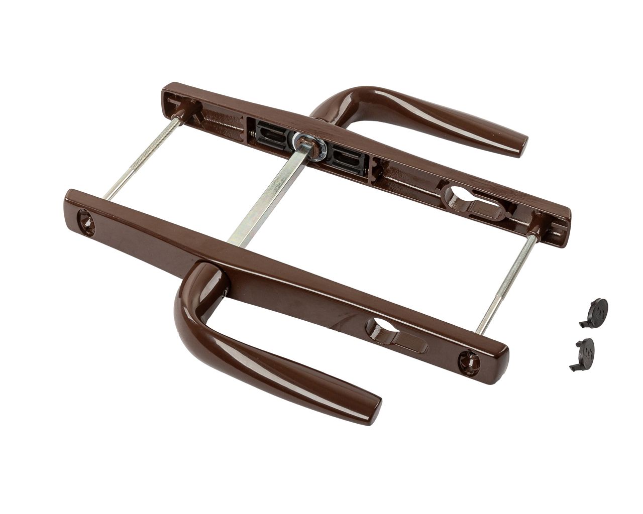 Гарнитур нажимной со сплошной накладкой Stublina 25/92/8, Коричневый RAL8017. Рис. 2