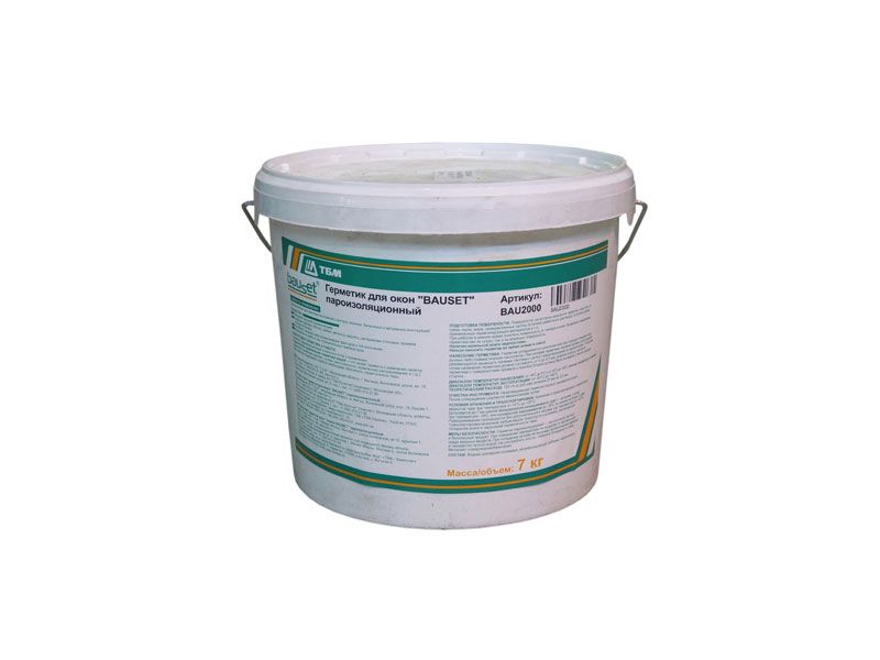 Герметик акриловый для окон BAUSET B пароизоляционный для внутренних работ (7кг). Рис. 2
