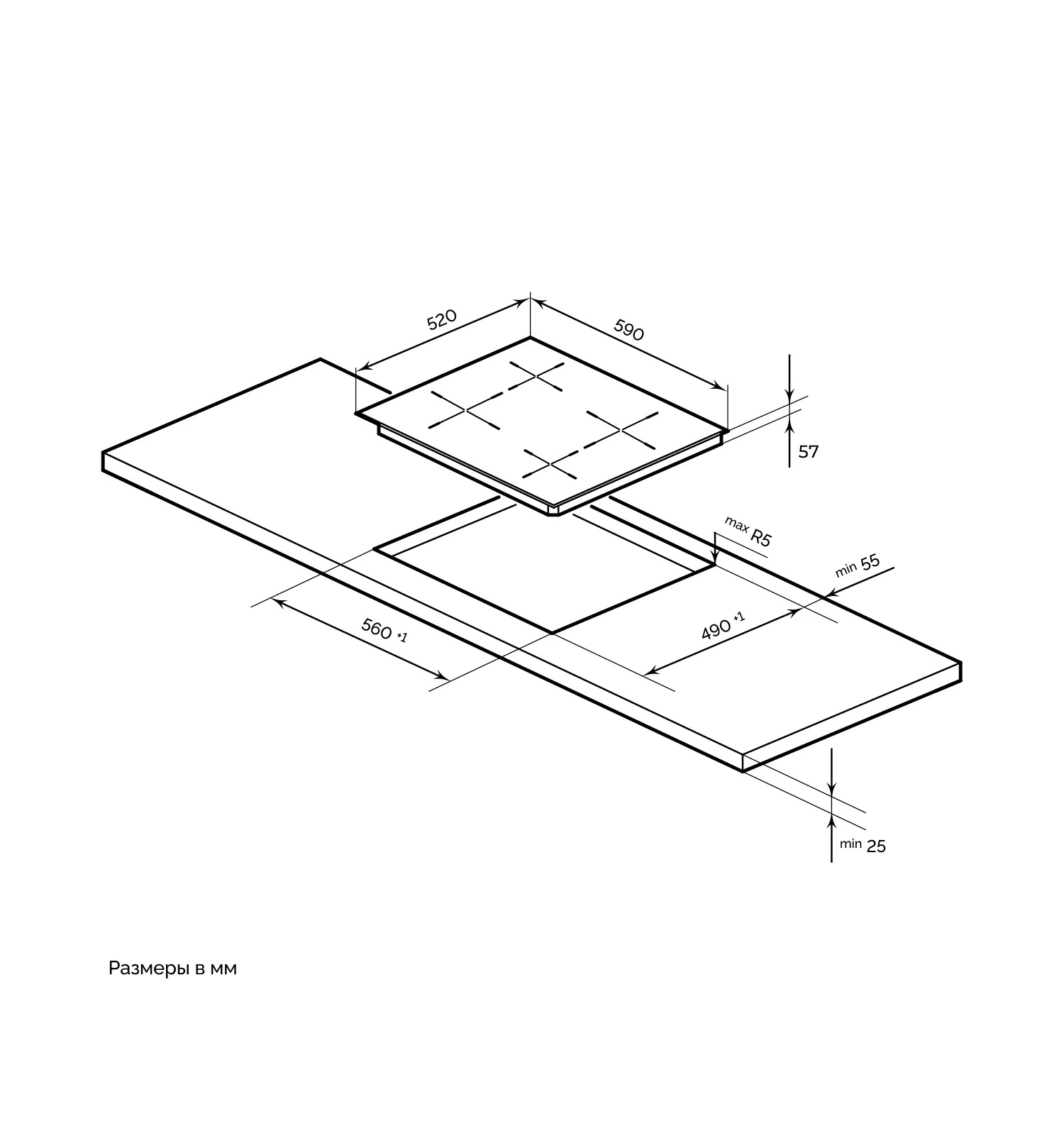 Индукционная варочная панель MIH 601 BL. Рис. 2