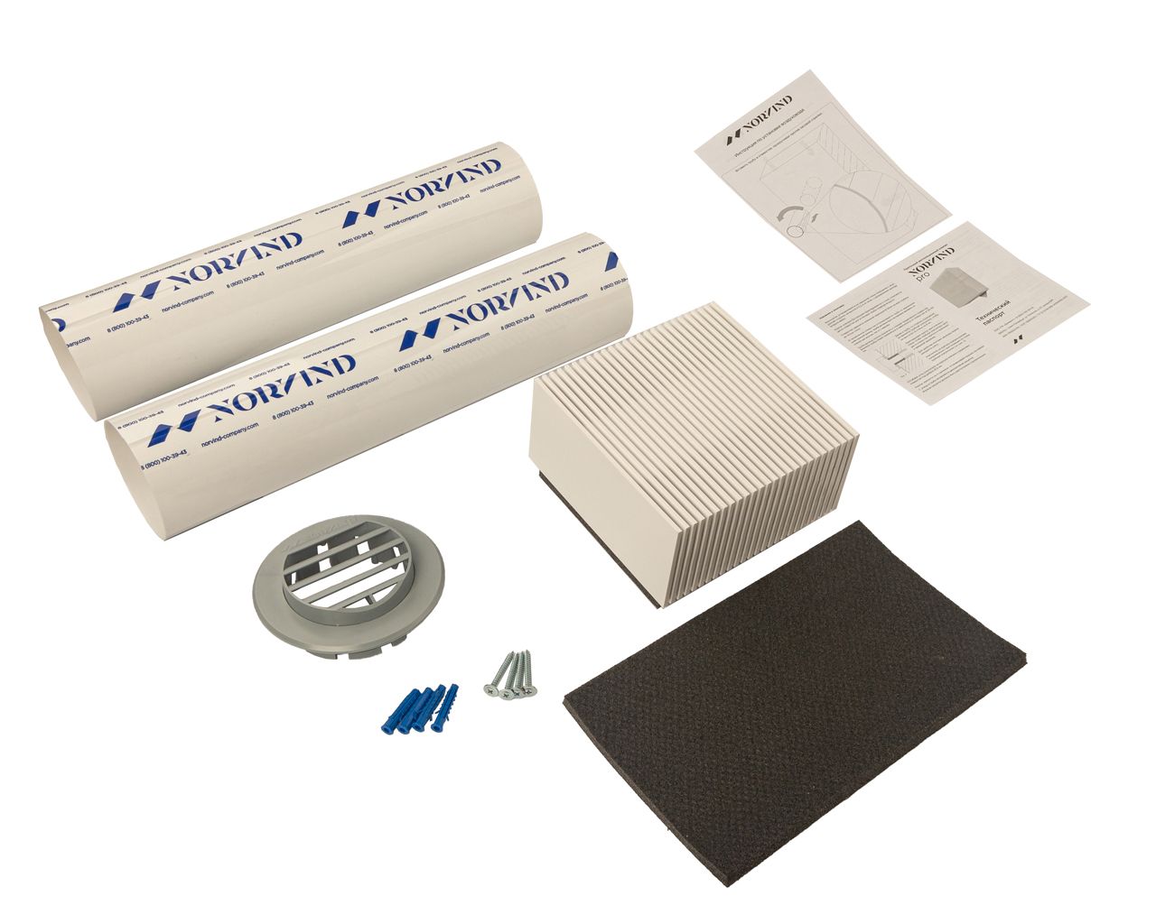 Клапан приточный стеновой Norvind pro, D90 32м3. Рис. 1