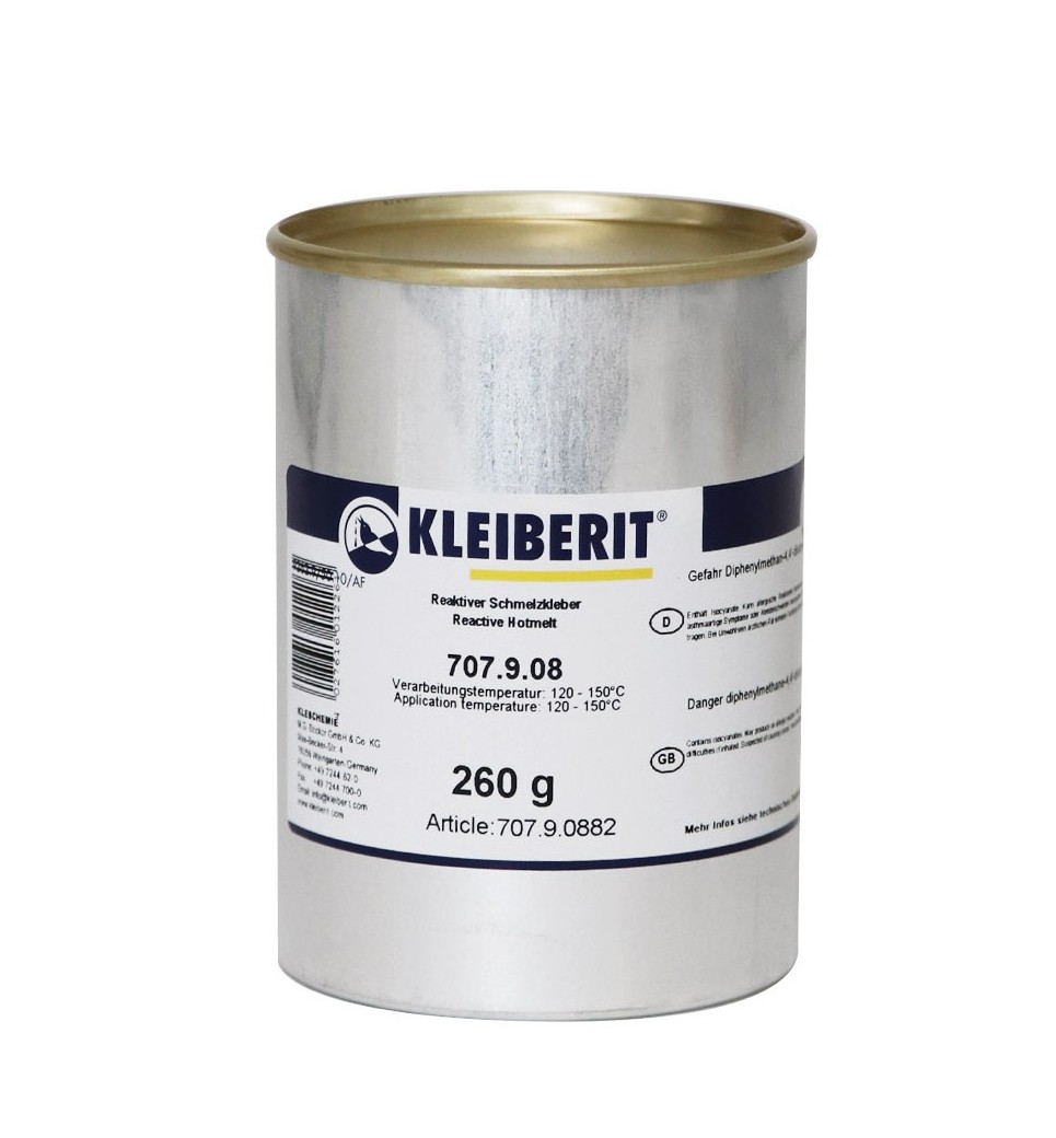 Клей Kleiberit 707.9.0882, прозрачный, 1шт.=1кор-ка (6 патр. х 260г)