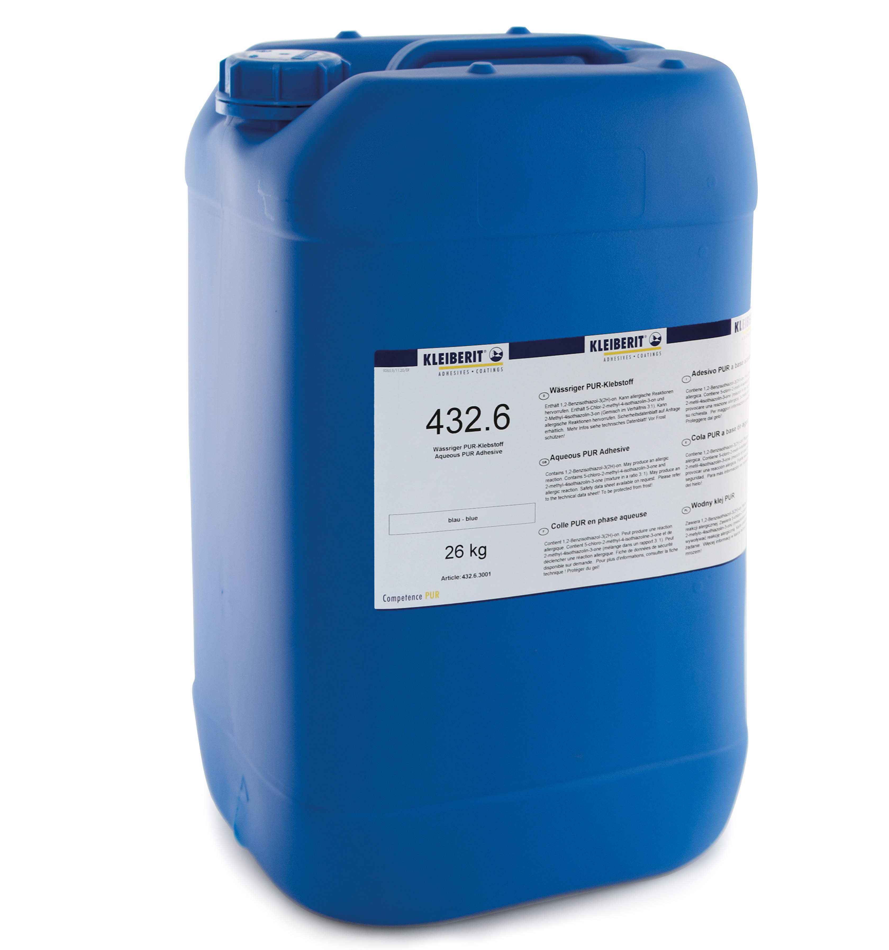 Клей Клейберит Супратерм 432.6, голубой, канистра 26кг. Рис. 1 Клей Клейберит Супратерм 432.6, голубой, канистра 26кг. Рис. 1