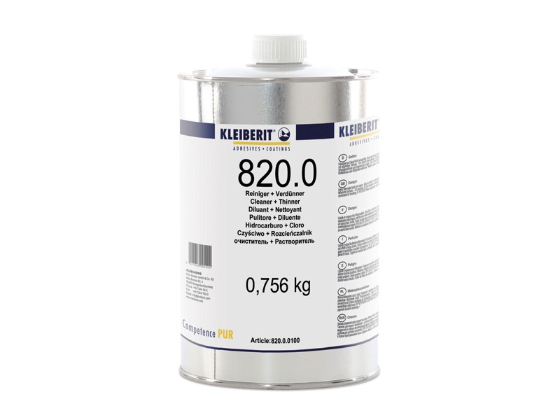 Kлейберит очиститель-разбавитель 820.0, бутылка 0.756 кг. Рис. 1