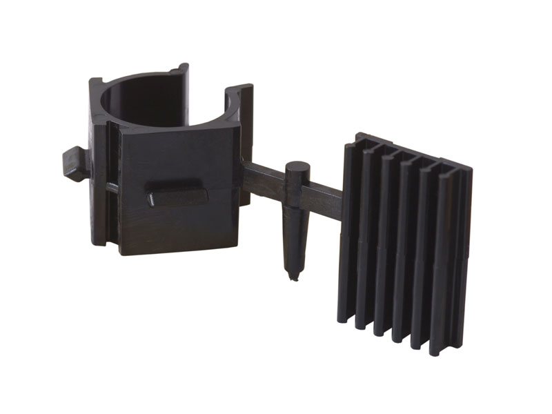 Клипса для ножек под цоколь ПВХ, пластик, черный. Рис. 1 Клипса для ножек под цоколь ПВХ, пластик, черный. Рис. 1