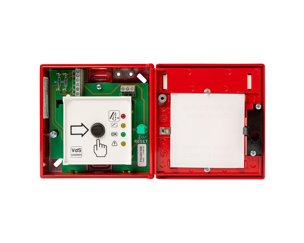 Кнопка аварийная противопожарная FT 4 / 24V DC, RED, W/O CERT, 106380. Рис. 2 Кнопка аварийная противопожарная FT 4 / 24V DC, RED, W/O CERT, 106380. Рис. 2