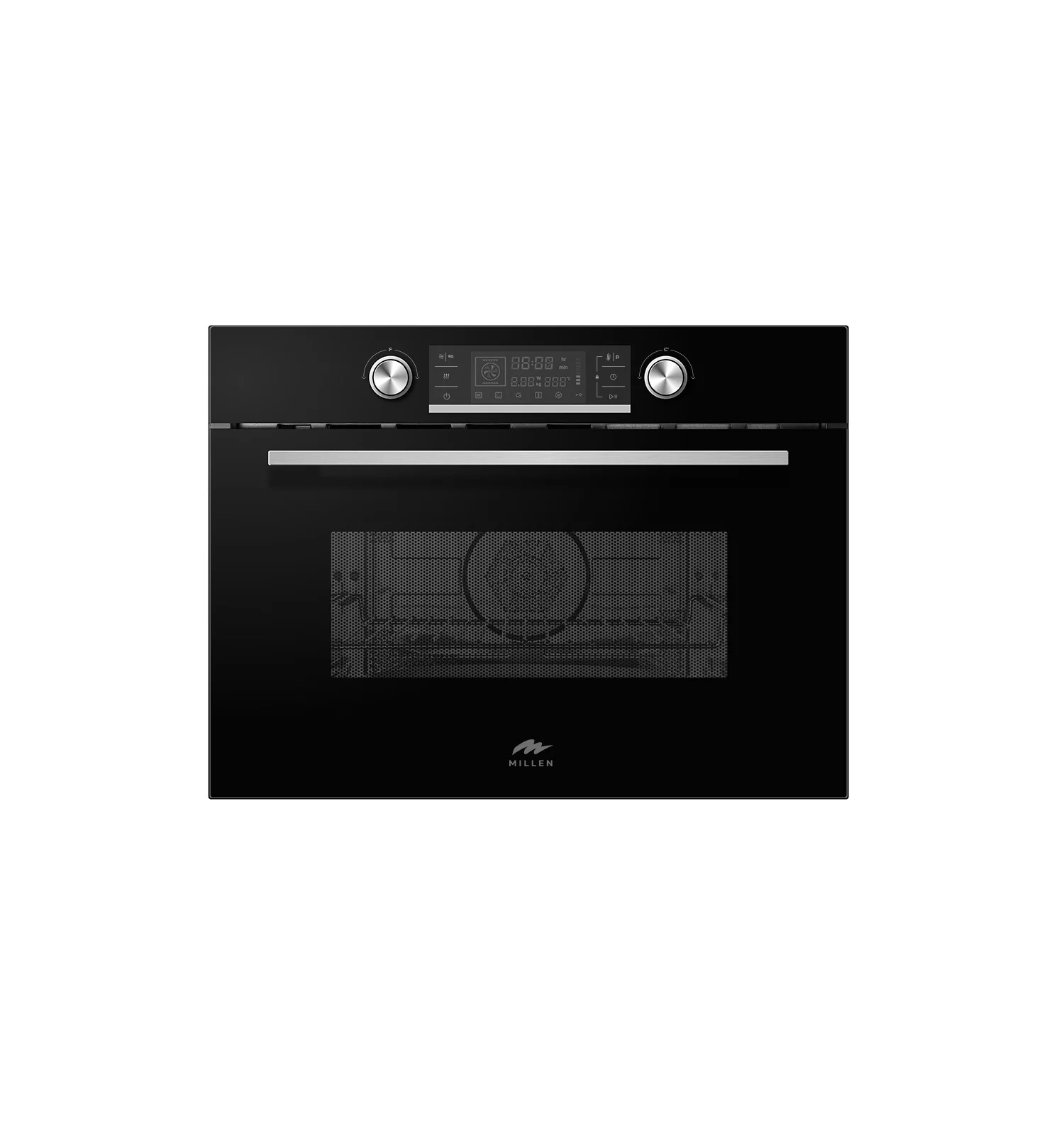 Компактный электрический духовой шкаф с функциями СВЧ MEOM 045 BL. Рис. 1