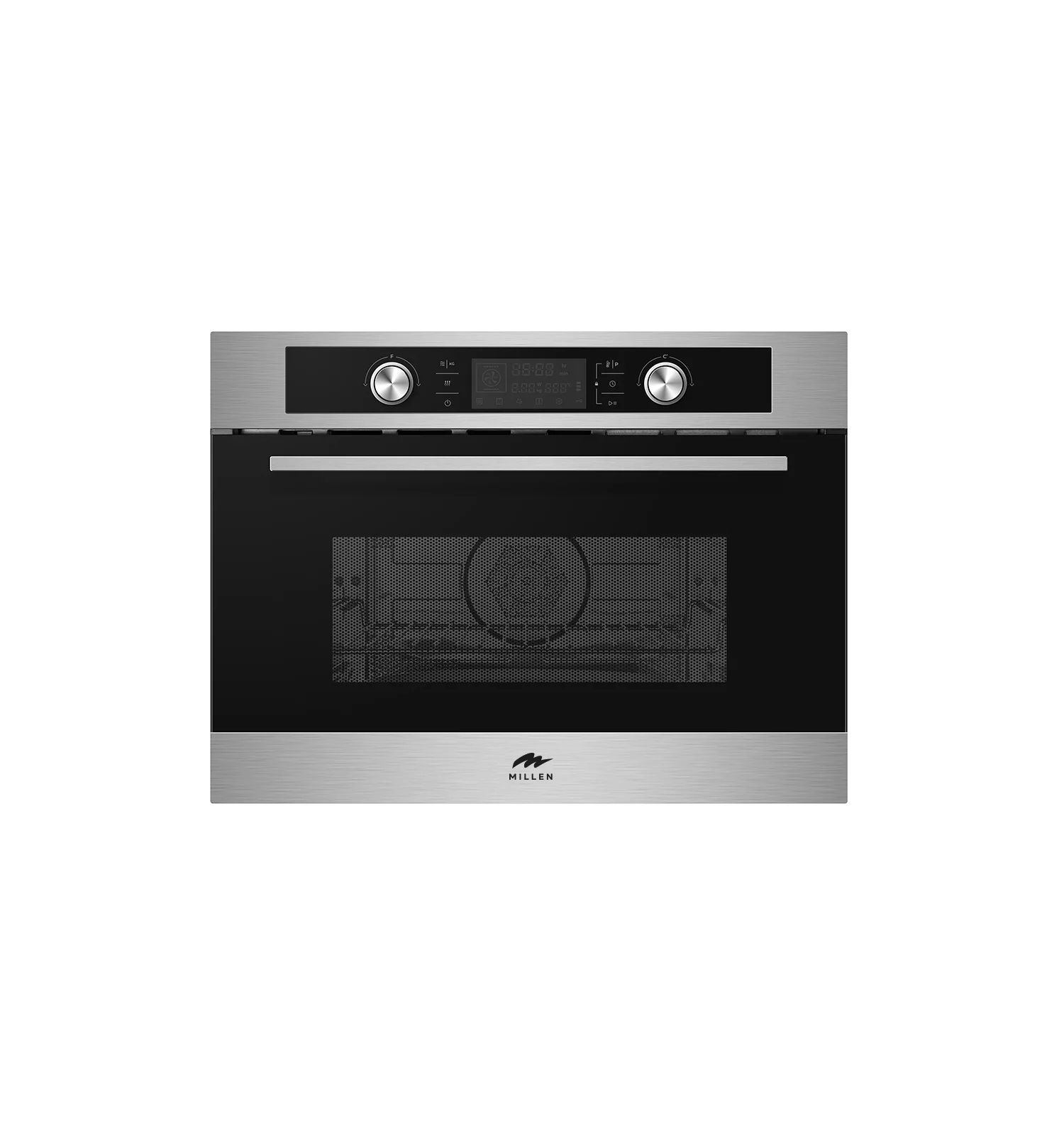 Компактный электрический духовой шкаф с функциями СВЧ MEOM 045 IX. Рис. 1