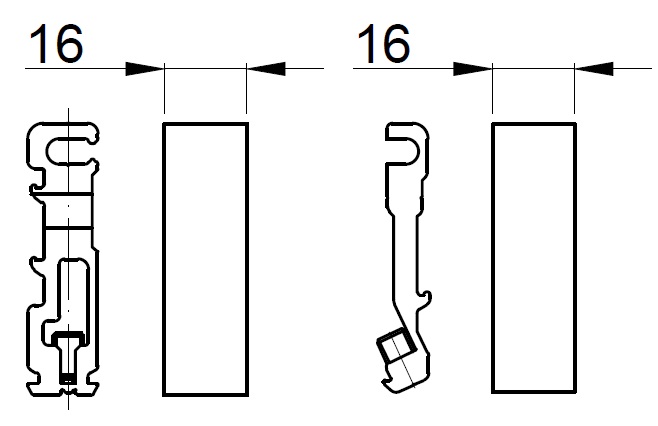 Комплект Т-соединителей ALUMARK 2х2шт для ALM254101\ALM254301