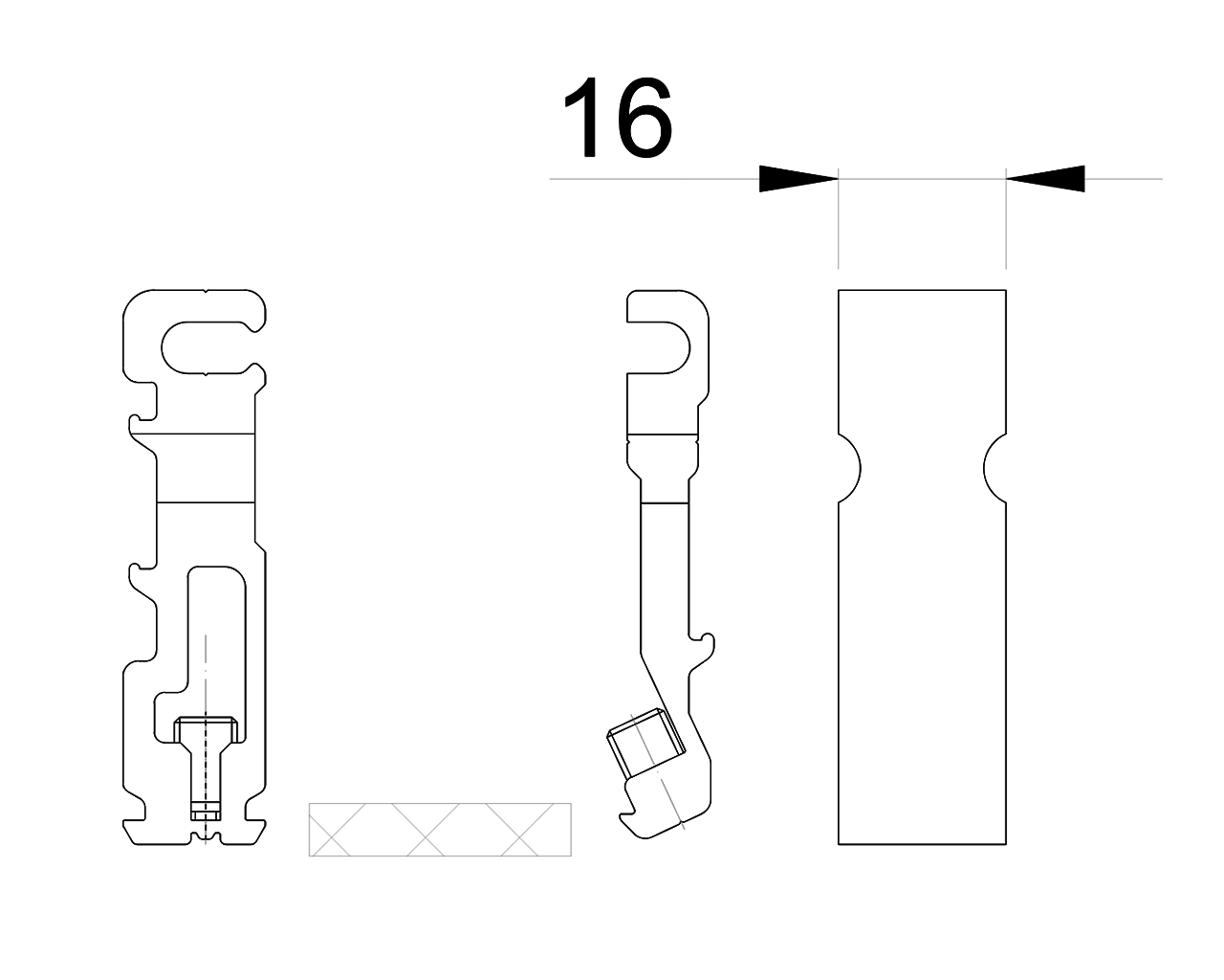 Комплект Т-соединителей ALUMARK 2х2шт для ALM260101\ALM260301