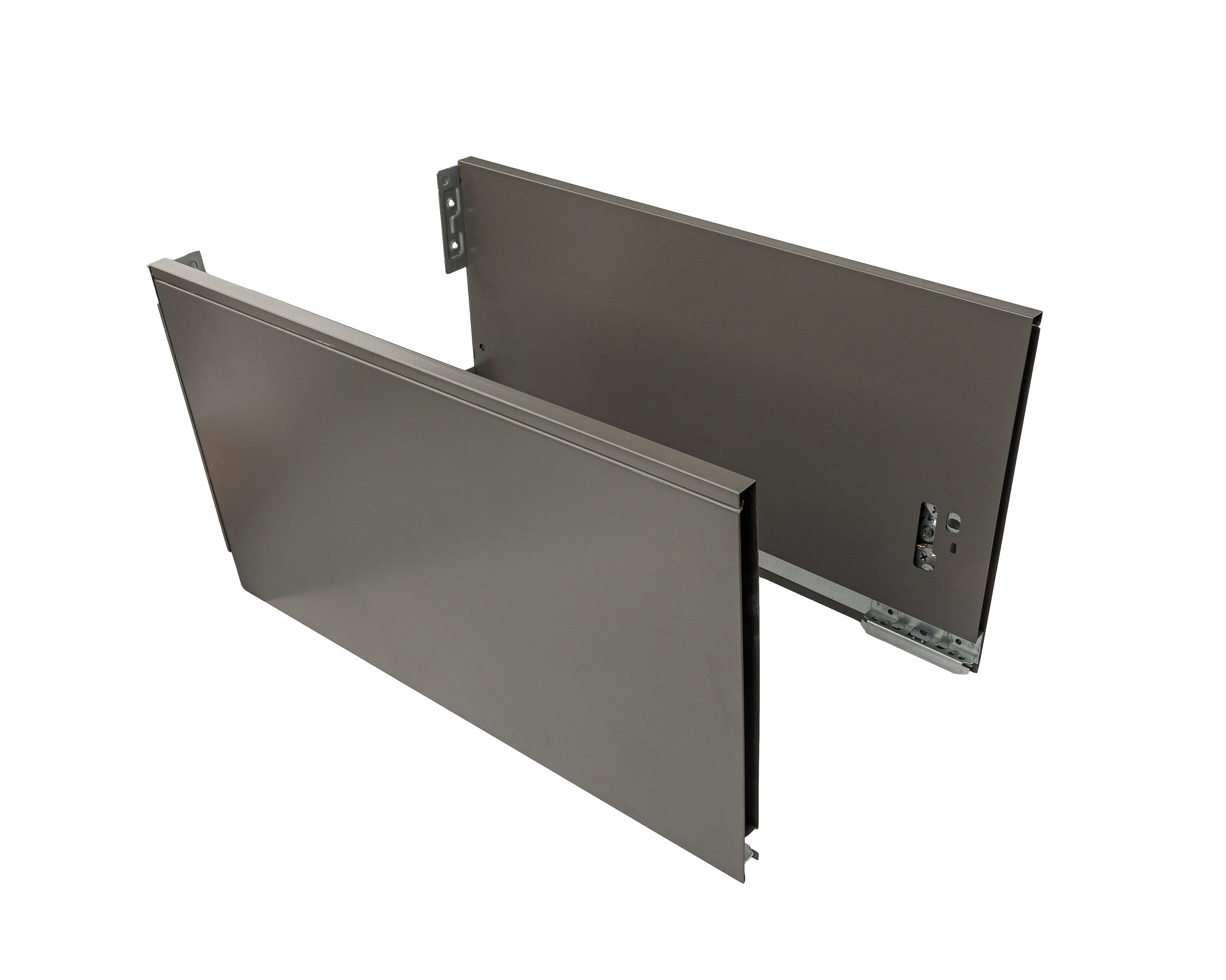 Комплект боковин Firmax высотой 249 мм длина 450 мм (левая, правая) для ящика Slimline, антрацит. Рис. 1 Комплект боковин Firmax высотой 249 мм длина 450 мм (левая, правая) для ящика Slimline, антрацит. Рис. 1