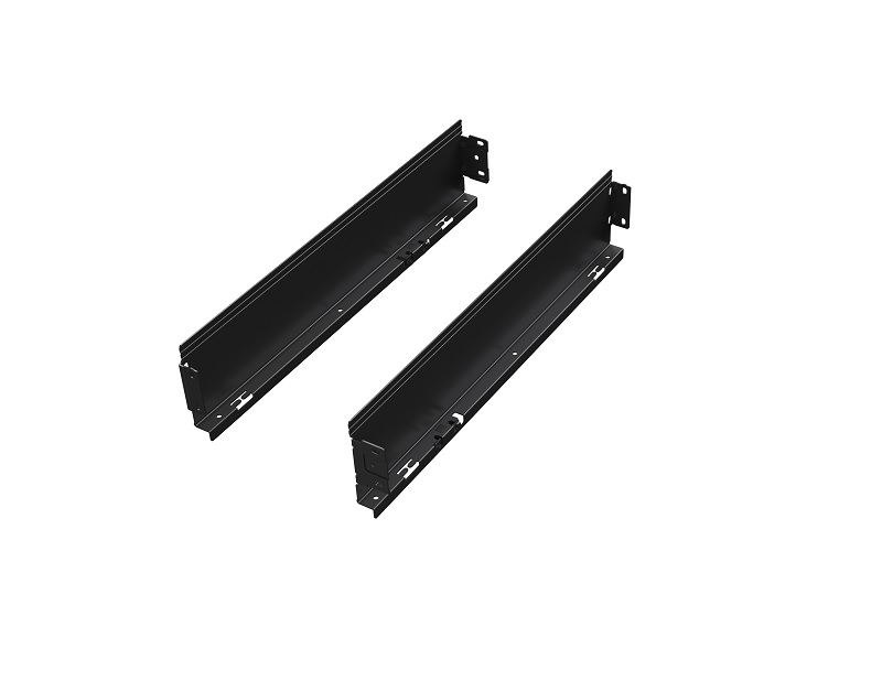 Комплект боковин длиной 300 мм ящика Firmax Ultraslim (две боковины, комплект крепежа, две заглушки), высота 89 мм, антрацит. Рис. 1